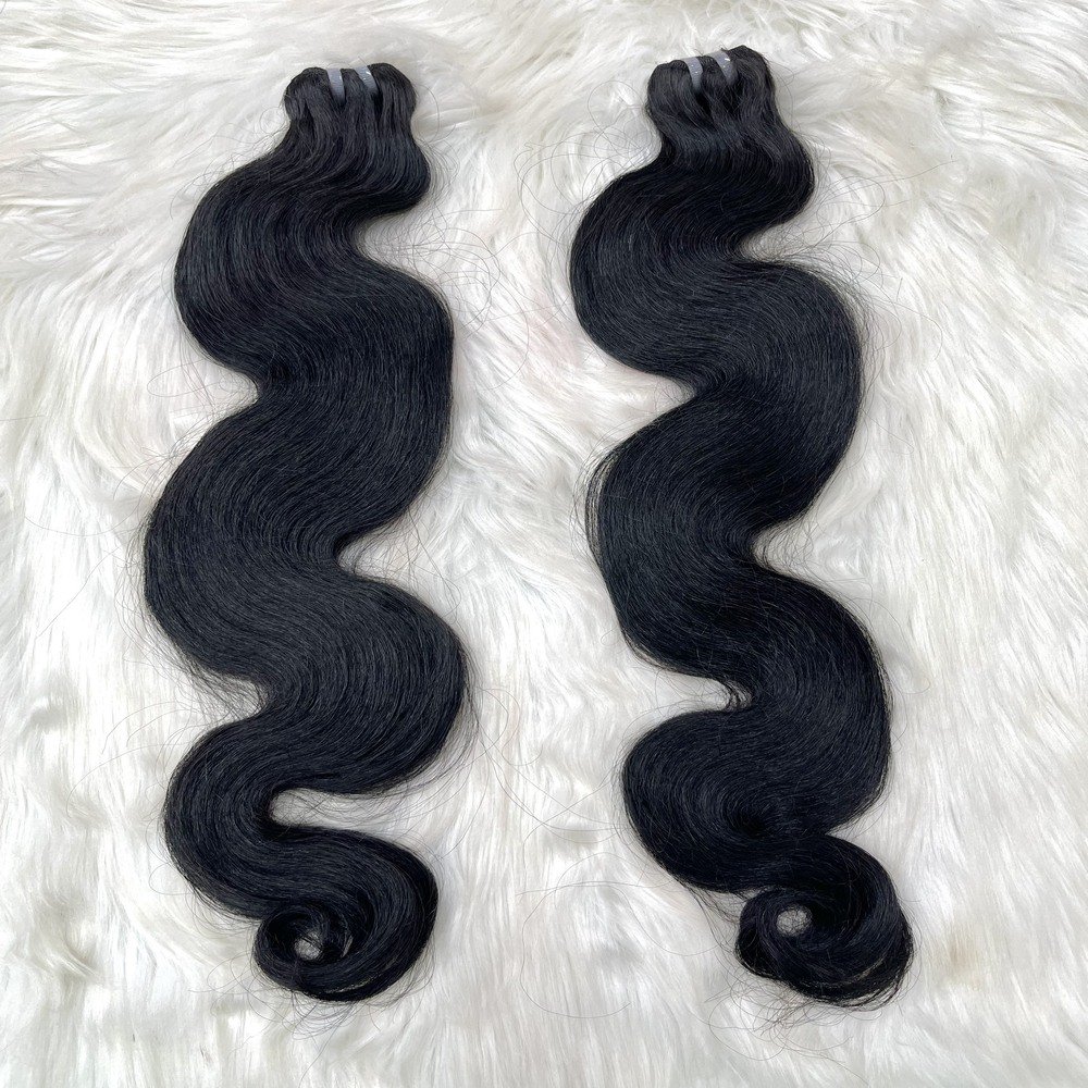 High Quality Vietnamese Body Wavy Raw Hair 100% Wholesale Bundles for Women's Lace Frontals and Wigs Styled Wave Hair