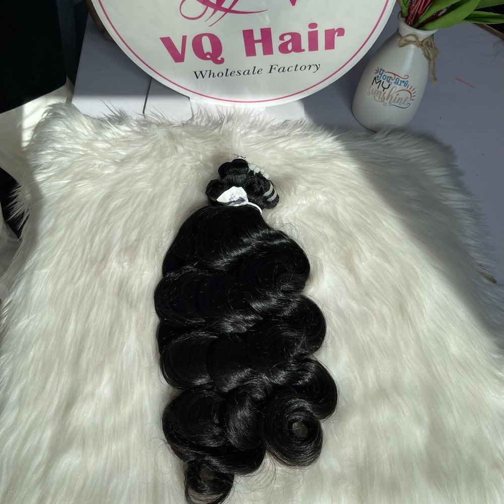 High Quality Vietnamese Body Wavy Raw Hair 100% Wholesale Bundles for Women's Lace Frontals and Wigs Styled Wave Hair