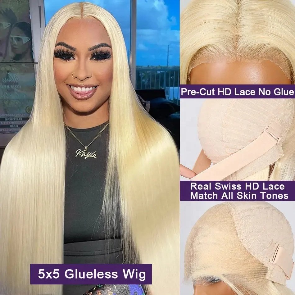 glueless raw vietnamese wig 4x4 5x5 7x5 closure honey blonde lace 613 human hair wigs blonde wigs best quality vendors wholesale