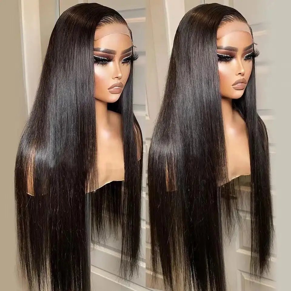Wear And Go Human Hair Wig 5x5 Hd Lace Frontal Cuticle Aligned Hair Indian Wigs, Glueless HD Lace Frontal Wigs For Black Women