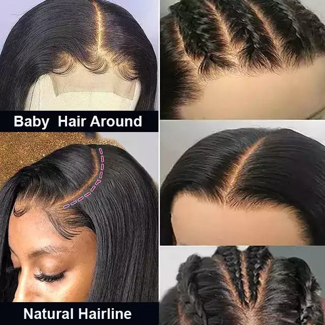 Wear And Go Human Hair Wig 5x5 Hd Lace Frontal Cuticle Aligned Hair Indian Wigs, Glueless HD Lace Frontal Wigs For Black Women