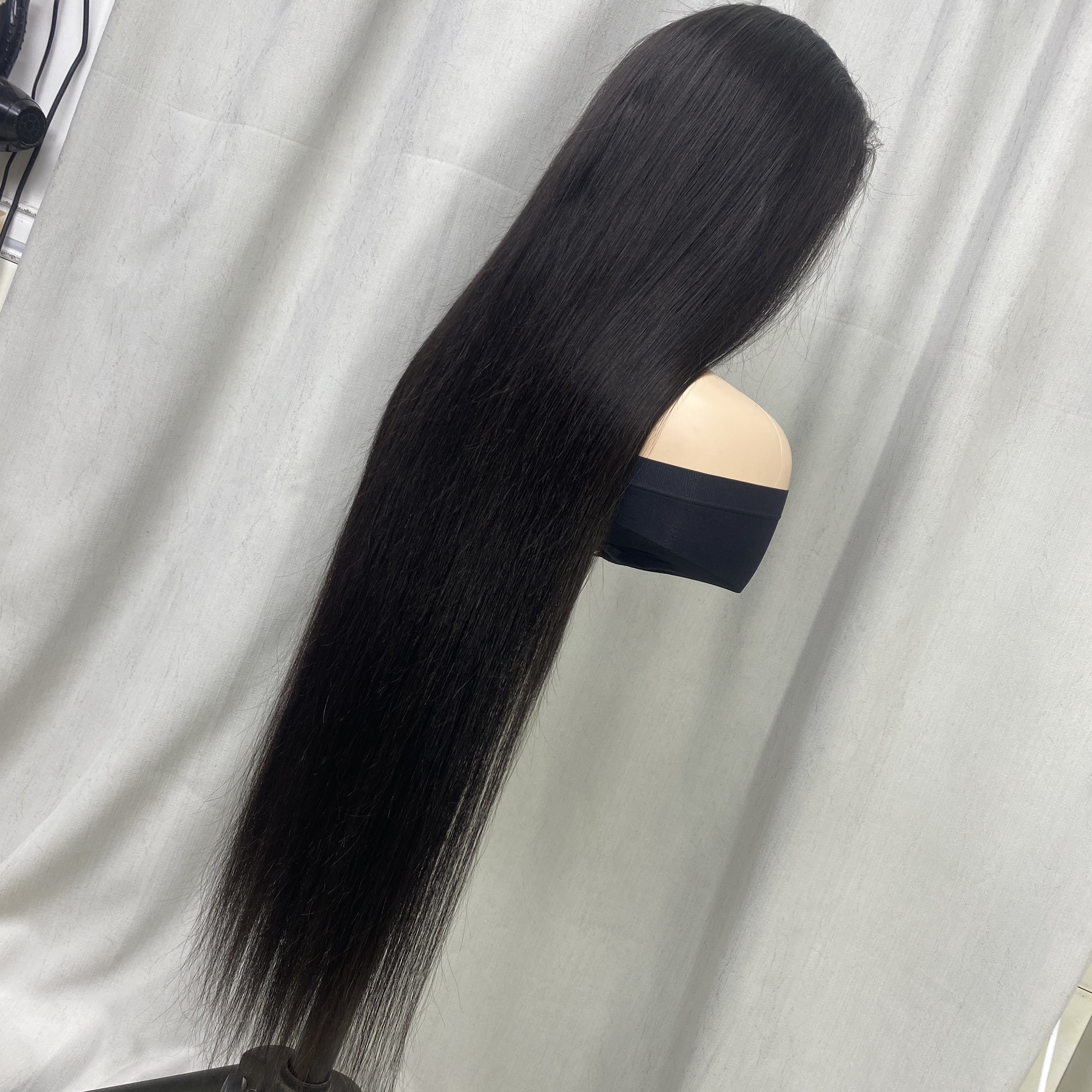 Wholesale Raw Indian Virgin Natural 180% Density Human Hair Hd Full Lace Frontal Wig Transparent Lace Front Human Hair Wigs