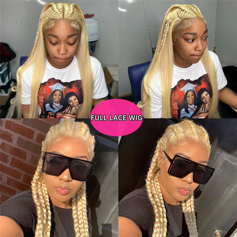 Cheap 613 HD 360 Lace Frontal Wig Vendor Brazilian Virgin Hair Blonde Braided Wigs Human Hair Lace Front Wigs For Black Women