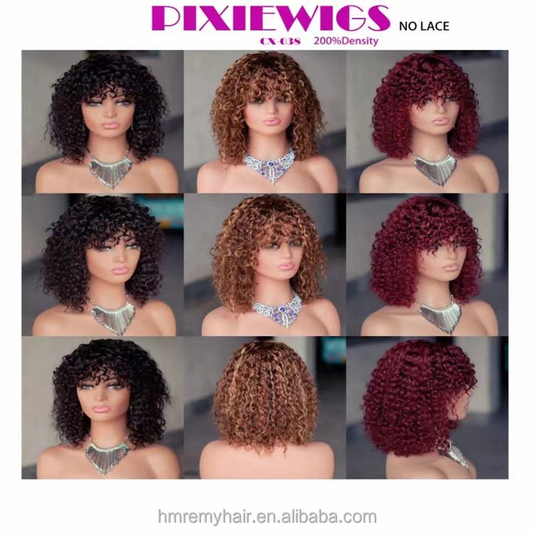 Pixie Wigs 13X4 Lace Frontal Human Hair Wigs Ear to Ear Short Cut Wigs Remy Hair Wholesales 5pcs