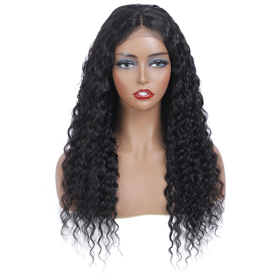 Raw Indian Virgin Human Hair Lace Front Wigs 5x5 Lace Closure Wigs Human Hair Water Wave Natural Human Hair Wigs For Black Women