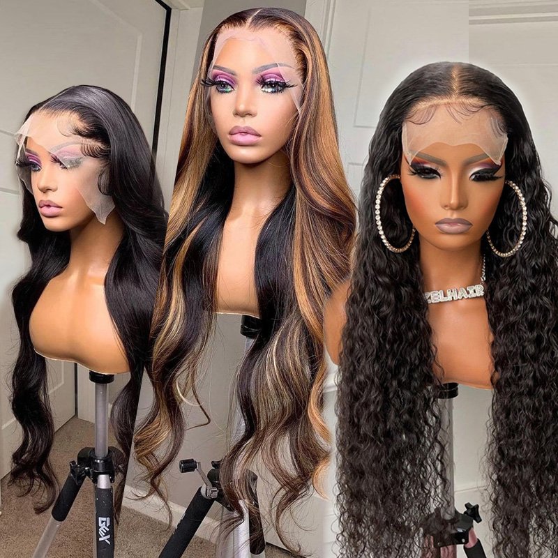 Wholesale Human Hair Wig Lace Front Deep Water Jerry Curly HD Lace Wigs Factory in China