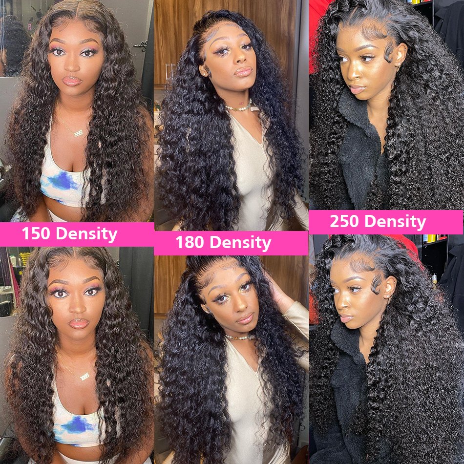 Wholesale Human Hair Wig Lace Front Deep Water Jerry Curly HD Lace Wigs Factory in China