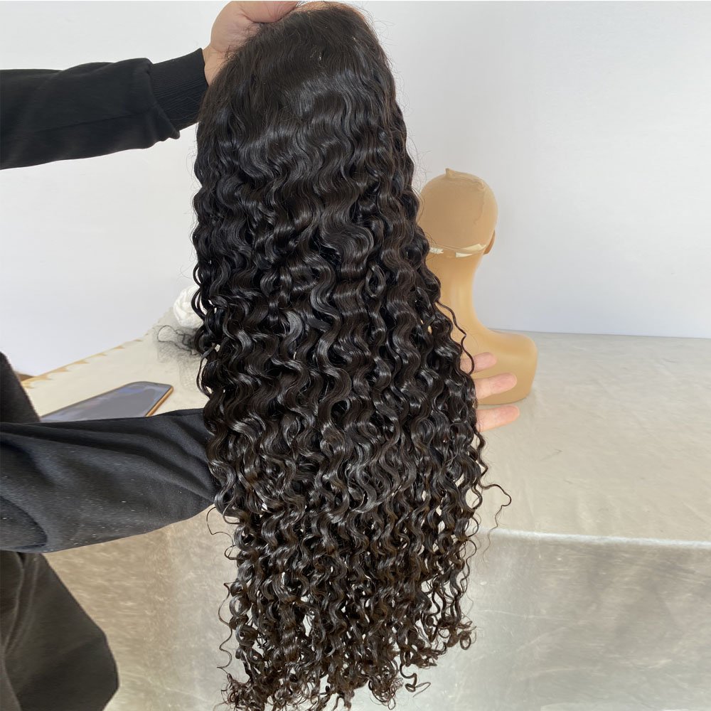 Water Wave 360 Lace Front Human Hair Wigs Wholesale Brazilian Hair Hd Lace Front Wig Virgin 30 Inch Water Wave Frontal Wig