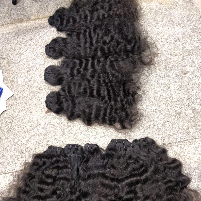 Best Quality 100% Raw Unprocessed Remy South Indian Natural Curly Human Hair Extensions Short Length Lace HD Transparent Swiss