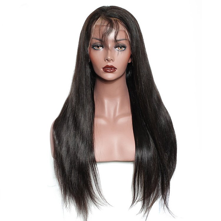 Wholesale Price Long Straight 360 Lace Frontal Wigs Naturelle Raw Virgin Brazilian Human Hair Wig 360
