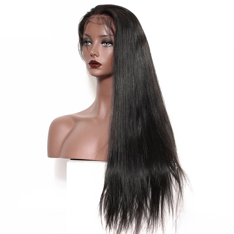 Wholesale Price Long Straight 360 Lace Frontal Wigs Naturelle Raw Virgin Brazilian Human Hair Wig 360