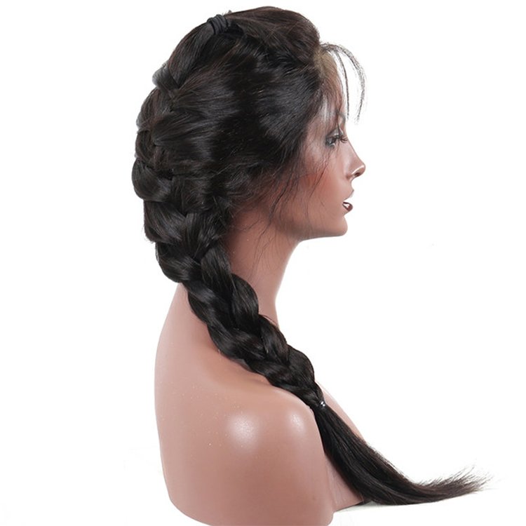 Wholesale Price Long Straight 360 Lace Frontal Wigs Naturelle Raw Virgin Brazilian Human Hair Wig 360