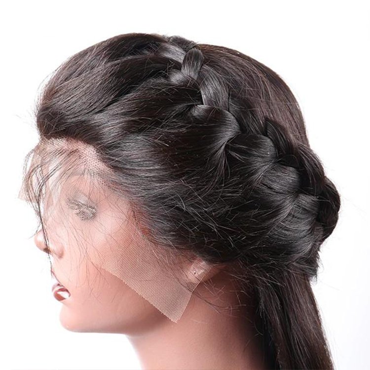 Wholesale Price Long Straight 360 Lace Frontal Wigs Naturelle Raw Virgin Brazilian Human Hair Wig 360