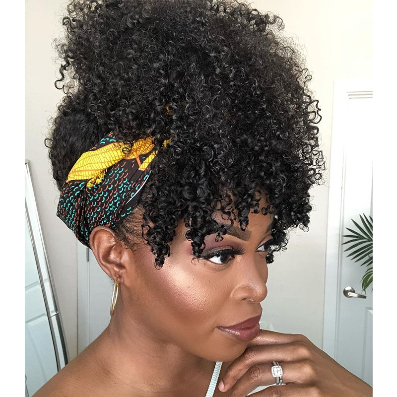 Bang Wigs Human Hair Headband Wigs for Black Cheap Remy Human Afro Kinky Curly Women Long Lace Front Wigs OEM ODM INDIAN Hair