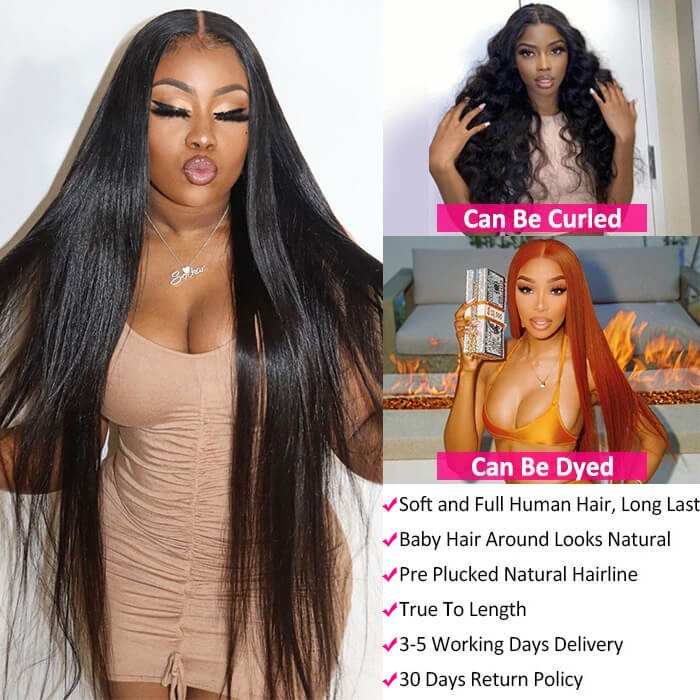 Cheap Swiss Lace Front Wigs For Black Women Brazilian Hair Silky Straight Full Lace Human Hair Wigs Hd Lace Frontal Wig Vendor