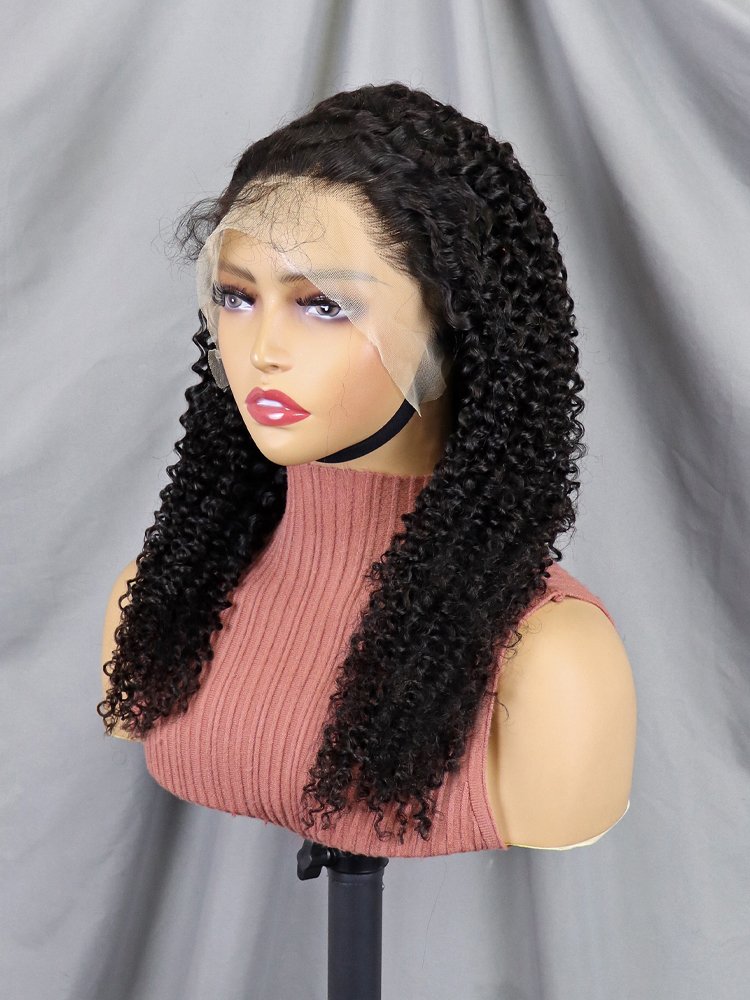 Highlight Black Blonde Ombre Lace Front Wig Kinky Curly Human Hair 13x4 Full Frontal Brazilian Virgin Hair Wigs For Black Women