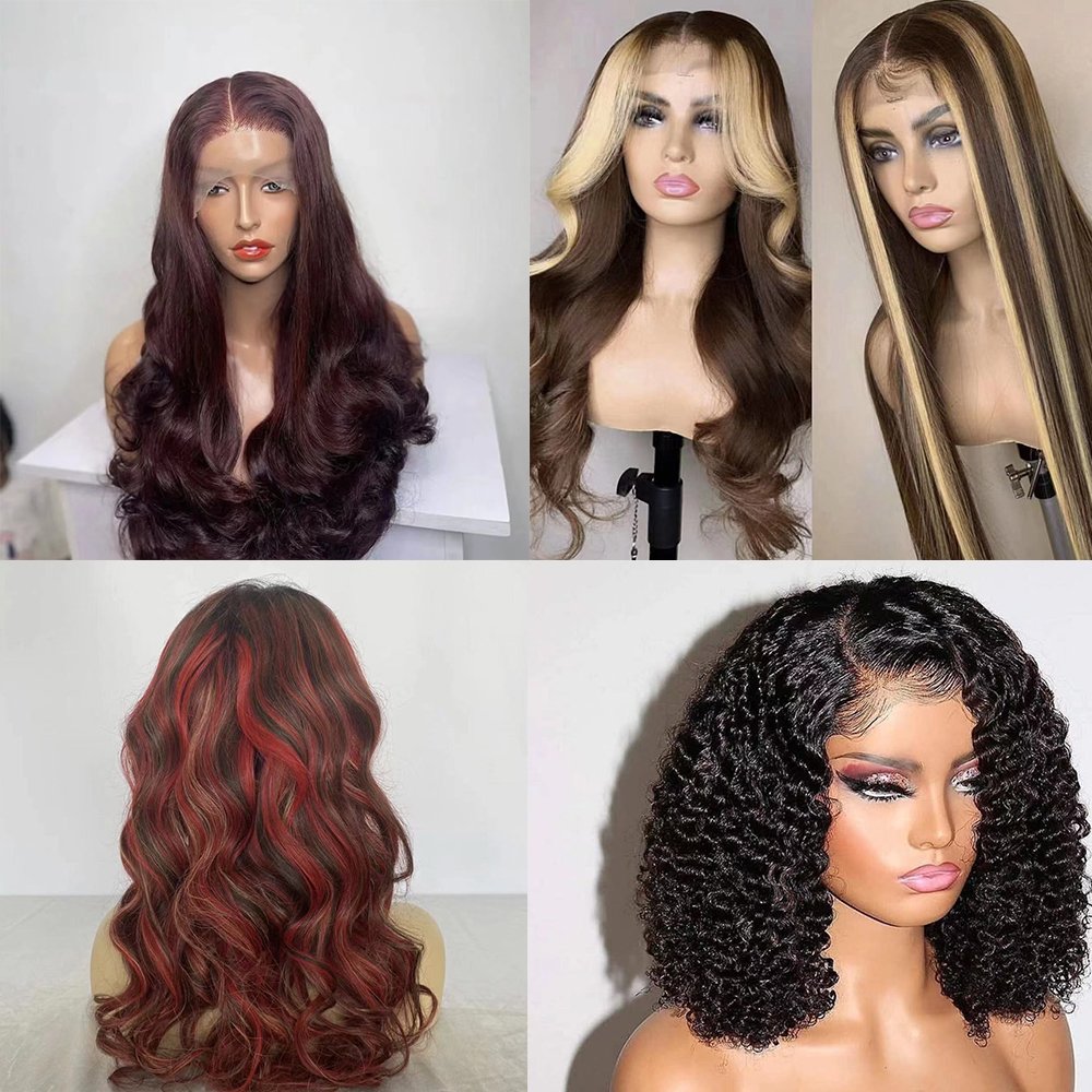 Hot Selling Virgin Natural 160% Density HD Full Lace Frontal Wig Transparent Lace Frontal Human Hair Wigs
