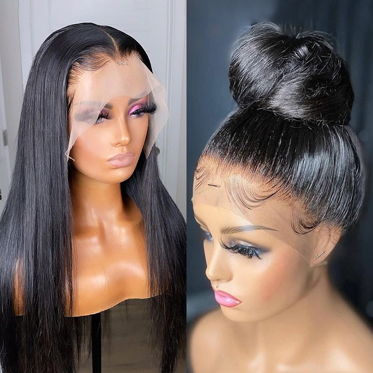 Virgin 100% Human Natural Hd Swiss Lace Front Wig Perruque Hd Lace Front Human Hair Wig Transparent 13X6 Hd Lace Frontal Wigs