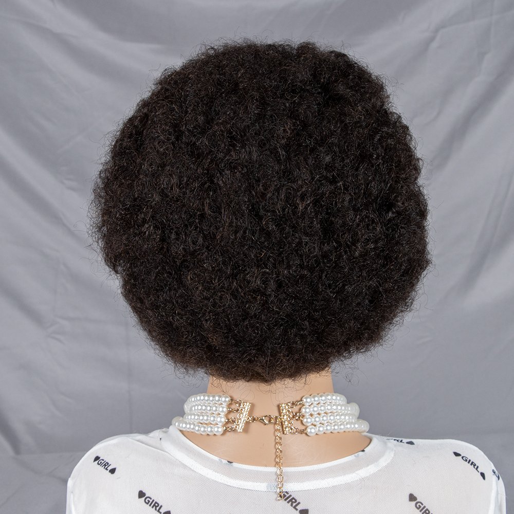 Wholesale Short Human Hair Wigs for Black Women Pixie Cut Wigs Glueless Full Machine Made Short Fluffy Afro Kinky Bob Wig