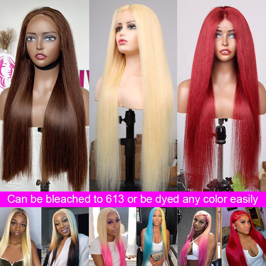 30 40 Inch 12A Raw Indian Hair HD Lace Frontal Wig Vendor Human Hair Lace Front Cuticle Aligned 360 Full Lace Human Hair Wigs