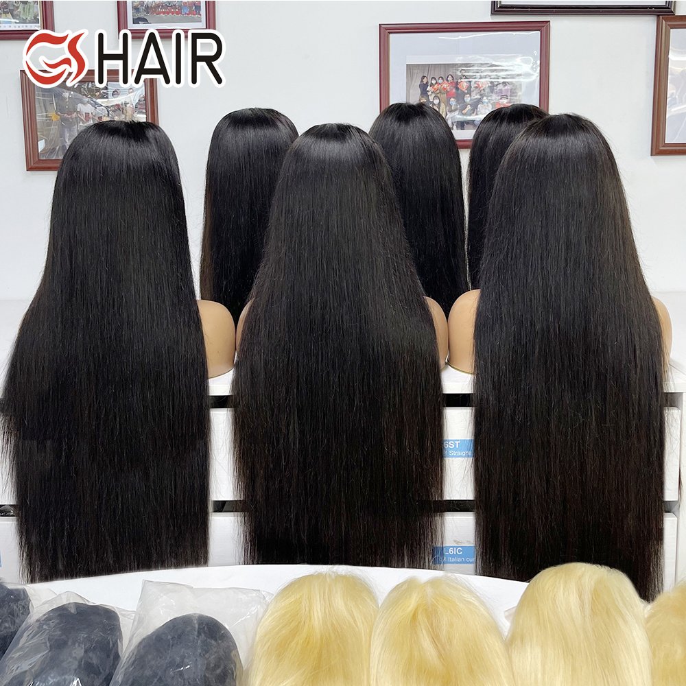 GS 13X4 Transparent Full Hd Lace Frontal Wig,Raw Vietnamese Hair Wig Products For Black Women,Natural Human Hair Lace Front Wigs
