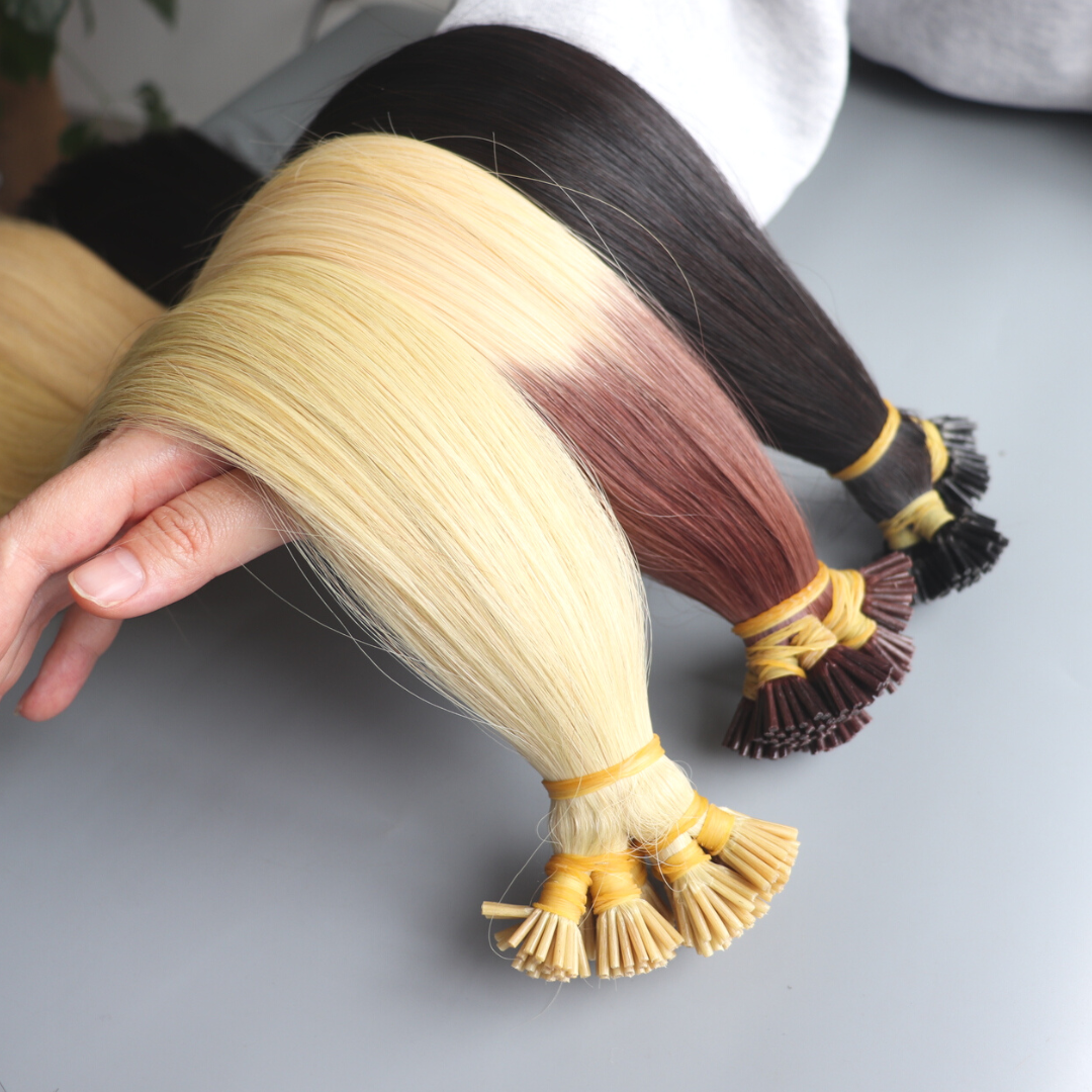 Wholesale Flat Tip Human Hair Extensions Keratin Hair Raw Virgin Remy Hair Best Supplier Vietnamese Raw