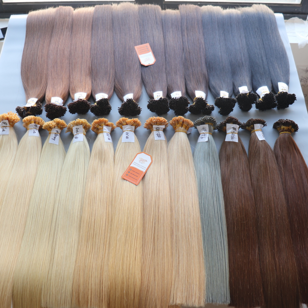 Wholesale Flat Tip Human Hair Extensions Keratin Hair Raw Virgin Remy Hair Best Supplier Vietnamese Raw