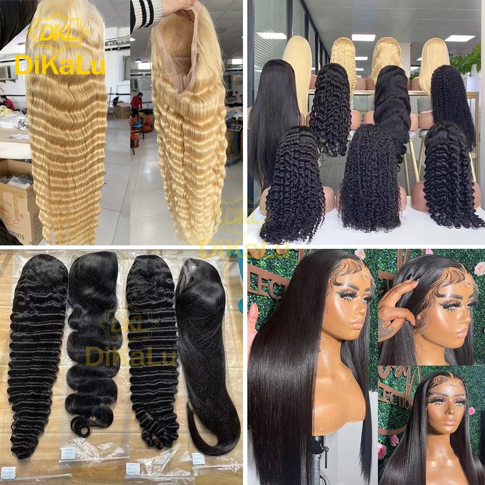 DKL 180% Glueless Full Hd Lace Wigs Human Hair Lace Front,Raw Human Hair Wigs 360 Full Lace Wig,Glueless Wigs For Black Woman