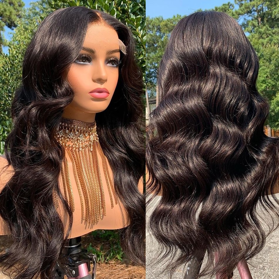 Natural Human Hair Wigs Wholesale Pre Plucked 13x4 Lace Front Wigs Body Wave Deep Wave Straight Rew Indian Hair Lace Frontal Wig