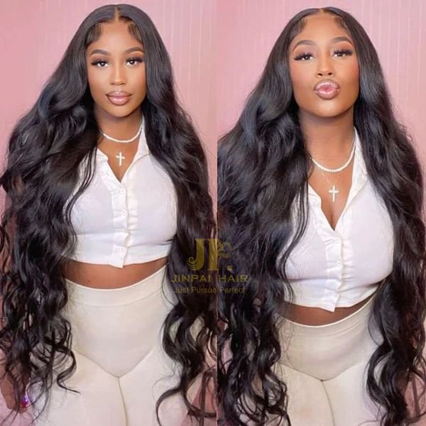 Raw Indian Temple Hair HD Lace Frontal Wig Natural Color Body Wave Full Lace Human Hair Wigs 360 Lace Front Wigs For Black Wom