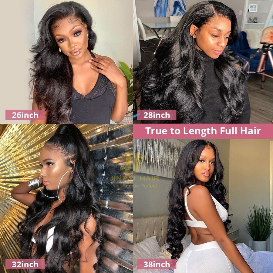 Raw Indian Temple Hair HD Lace Frontal Wig Natural Color Body Wave Full Lace Human Hair Wigs 360 Lace Front Wigs For Black Wom