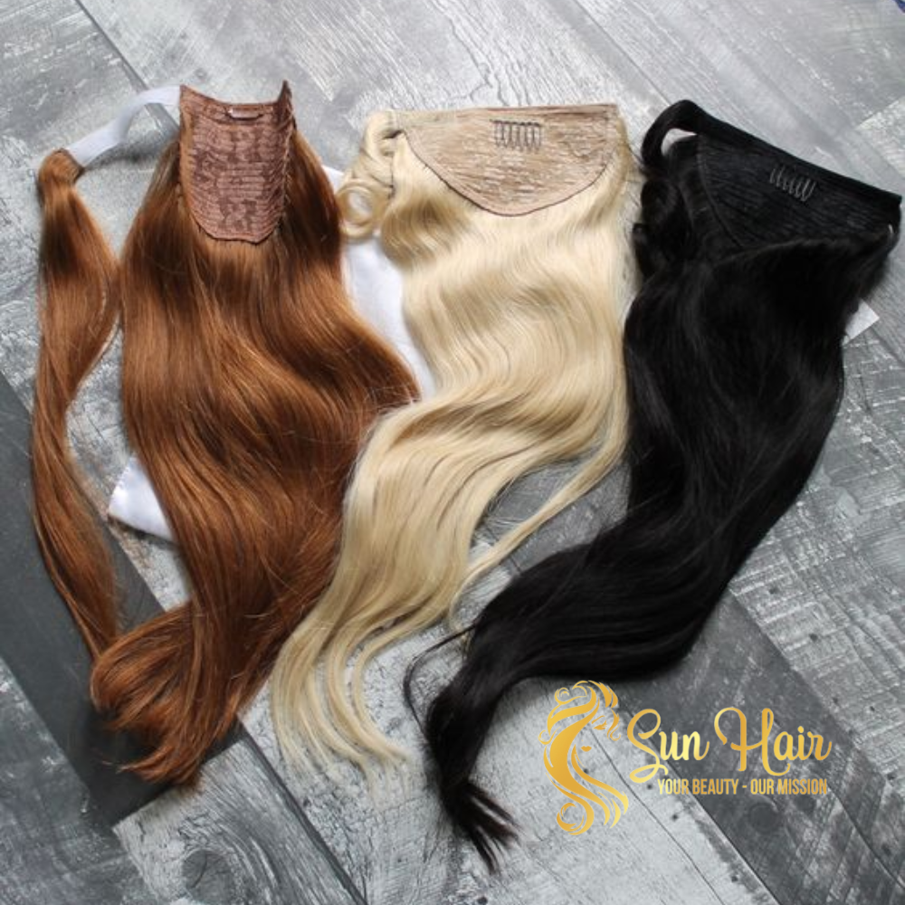 High quality Ponytail Hair 100% PERFECT for Upping Your Hair Made In Vietnam Human Hair Extensions