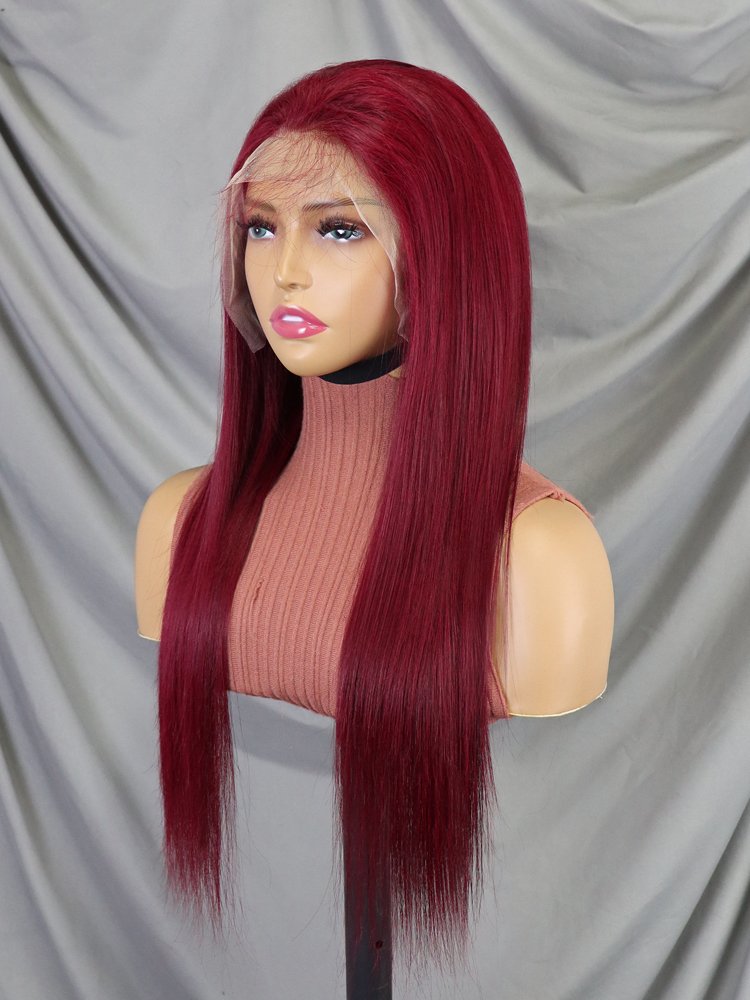 Highlight Piano 4/30 Color Straight Lace Frontal Wig Ombre 13x4 Full Frontal Raw Virgin Transparent Lace Front Human Hair Wigs