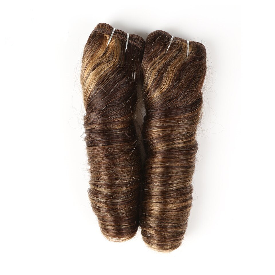 Double Drawn Funmi curly Ombre color 100% vietnamese Human Hair for black women