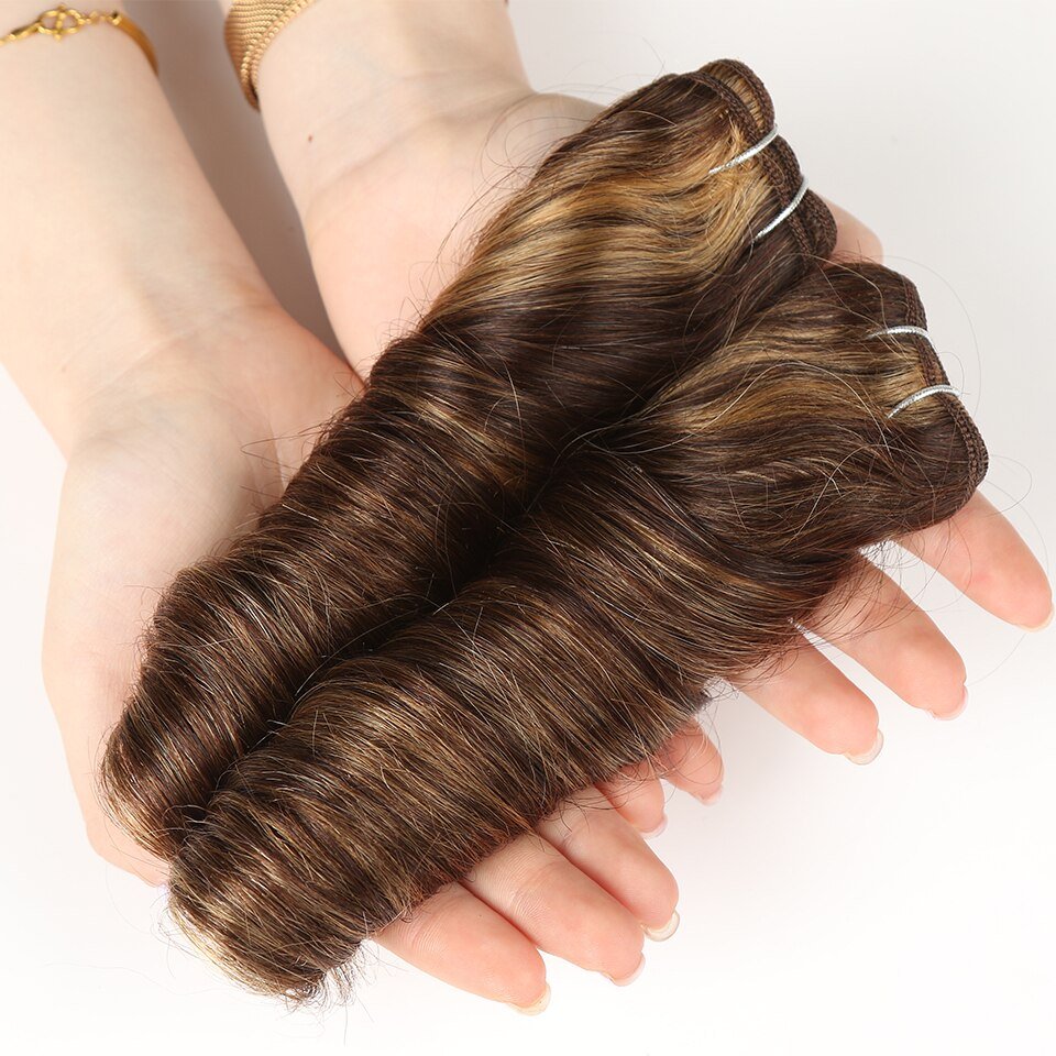 Double Drawn Funmi curly Ombre color 100% vietnamese Human Hair for black women