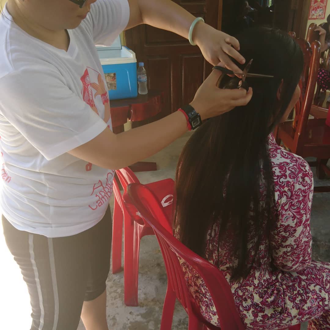 Apsara Cambodian Wavy Curly Raw virgin human hair wig vendor