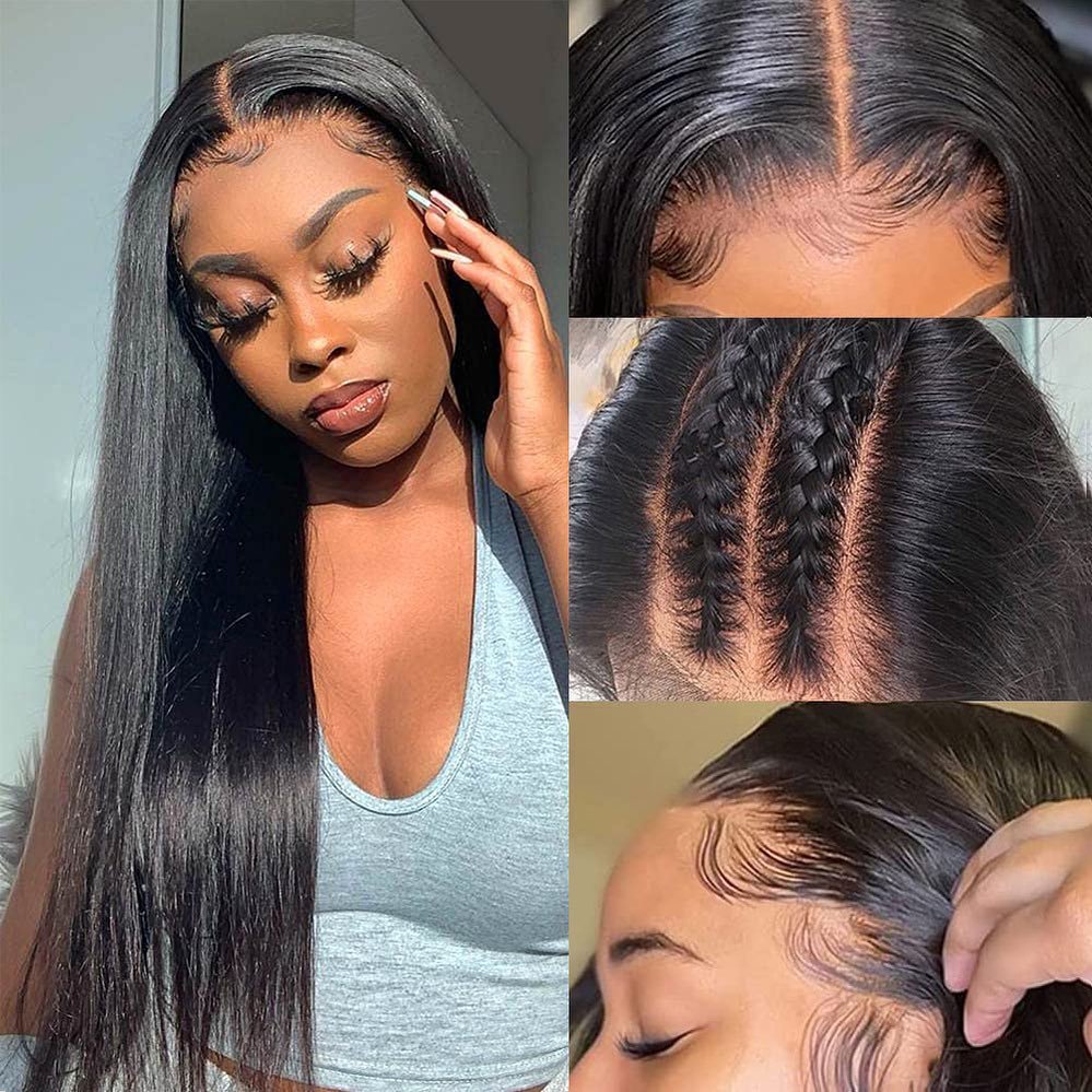Factory Wholesale Transparent Glueless Full Hd Lace Wigs Straight Frontal Peruvian Hair Wigs Raw Remy Lace Front Human Hair Wig