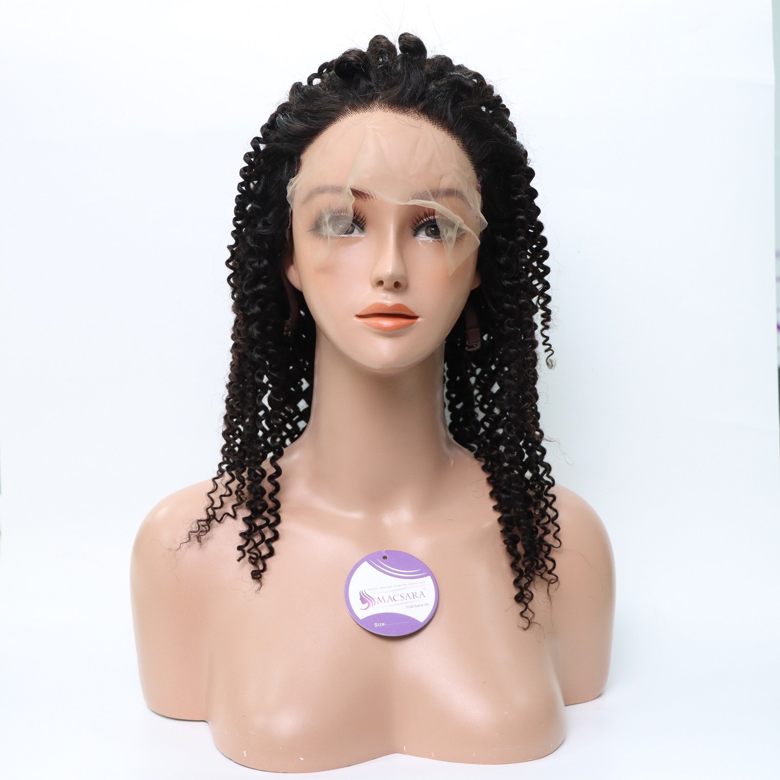 Wholesale high-quality 100% human hair extensions HD lace front 13x6 human hair wig black loose curly