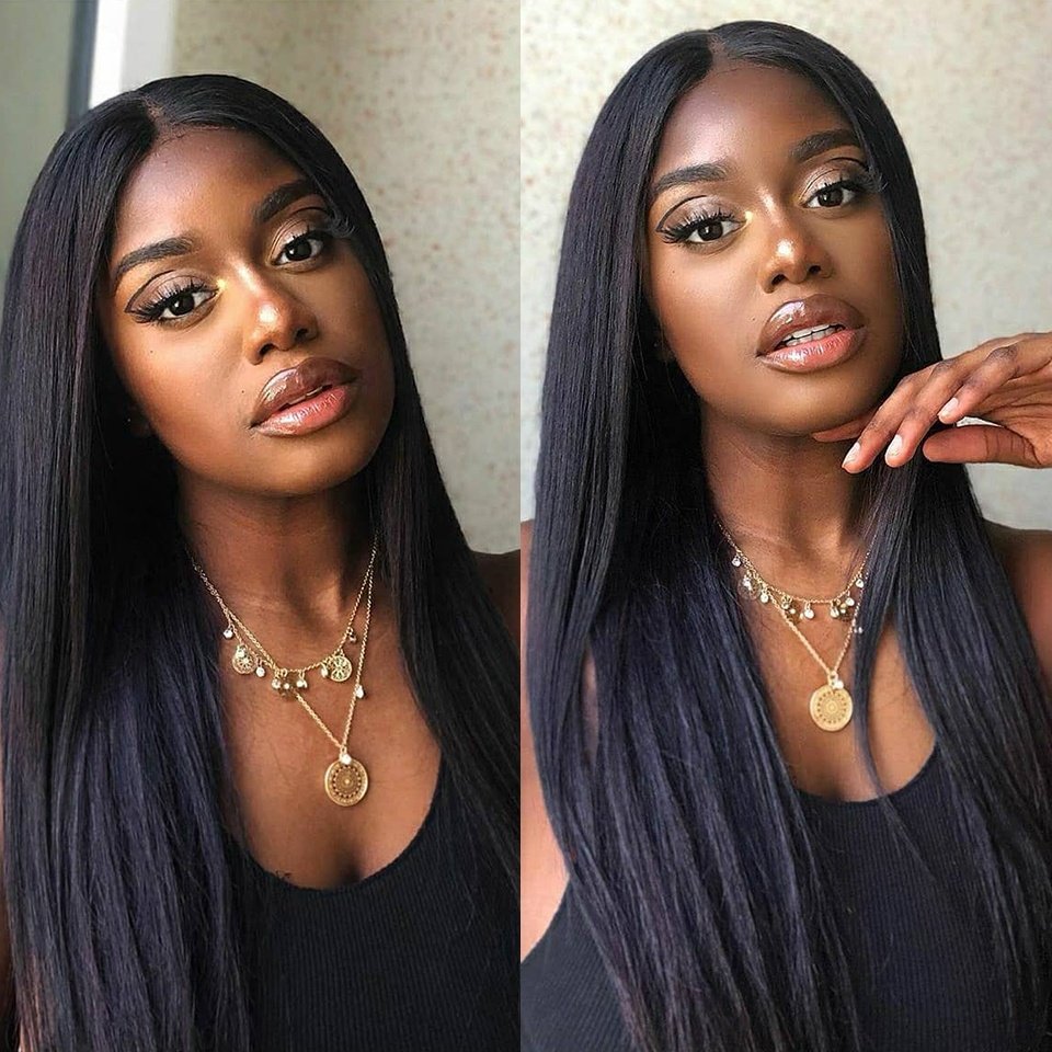 Bone Straight Human Hair Wig 360 Brazilian Hair Hd Lace Frontal Wigs Cuticle Aligned Human Hair Lace Front Wigs for Black Women