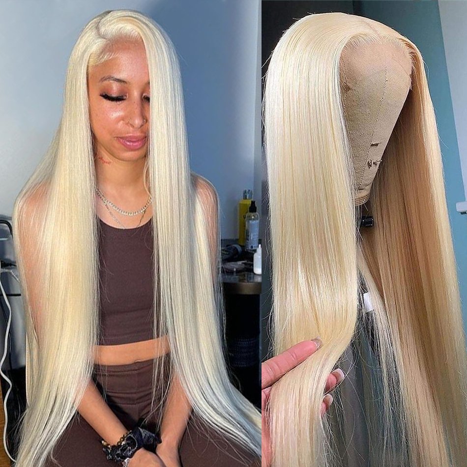 XBL US Warehouse Long Blonde Lace Wigs Full 13x4 HD Lace Front Wigs Colored 613 Blonde Virgin Human Hair Wigs Wholesale Vendor