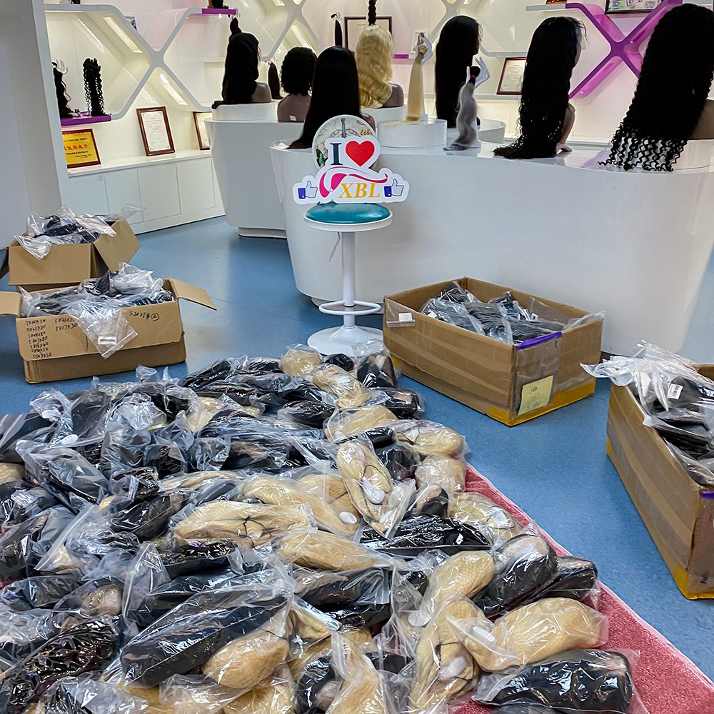 XBL US Warehouse Long Blonde Lace Wigs Full 13x4 HD Lace Front Wigs Colored 613 Blonde Virgin Human Hair Wigs Wholesale Vendor