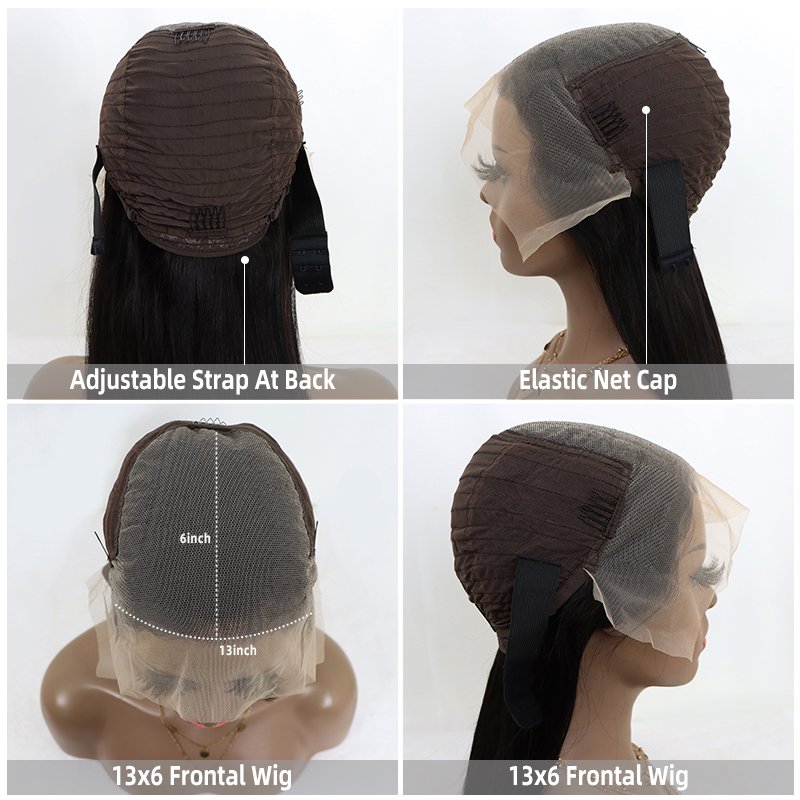 Ready to Ship Brazilian Virgin Human Hair Straight 13x6 Transparent Lace Frontal Wig Vendors Wholesale Straight Human Hair Wigs