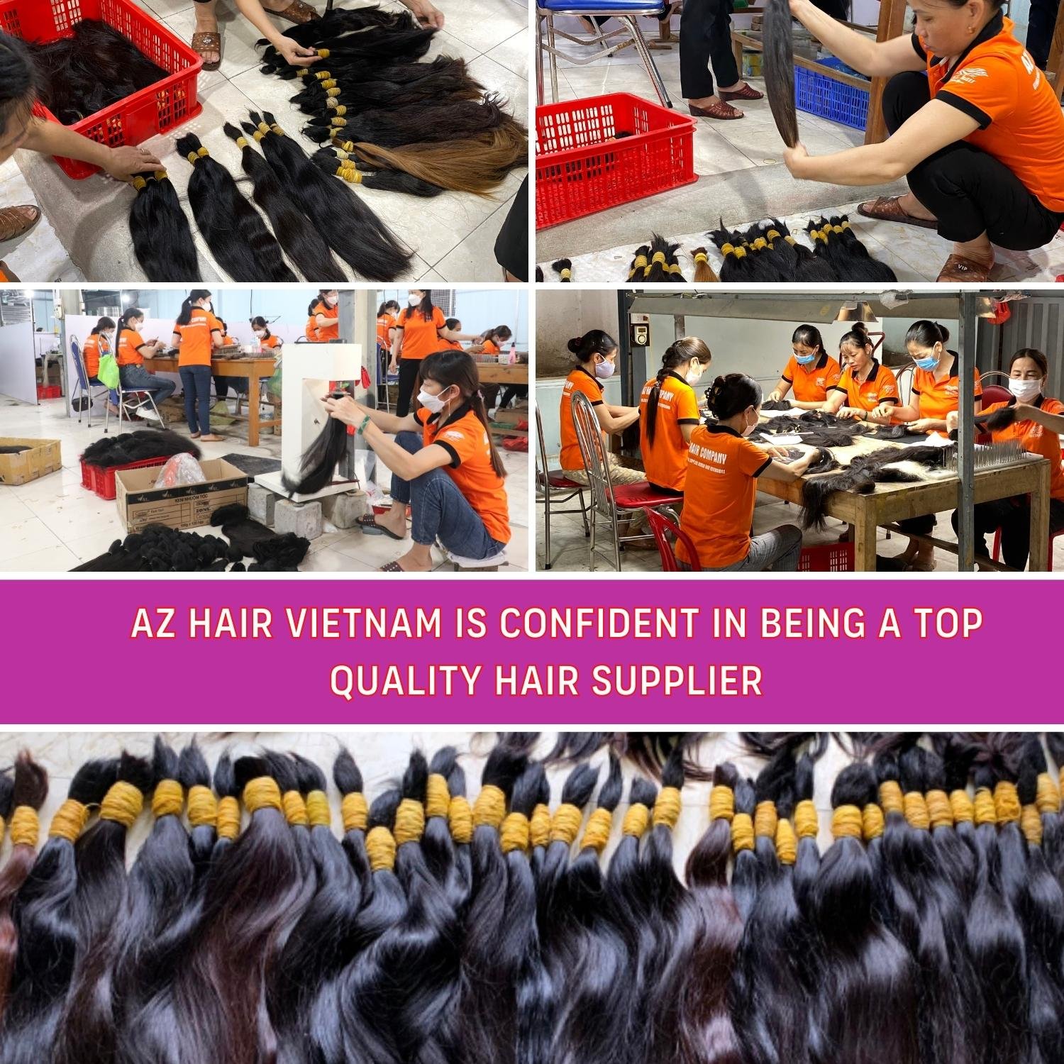 Top 1 Wholesale Raw Hair Bundles Unprocessed 50" Up To 100% Human Hair From Vietnamese Mountain Women