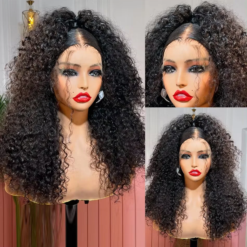 4x4 5x5 HD Lace Frontal Burnese Curly Wig 350% Top Density Hot Luxury Gluess Human Hair Wig For Black Women Cheap Wig