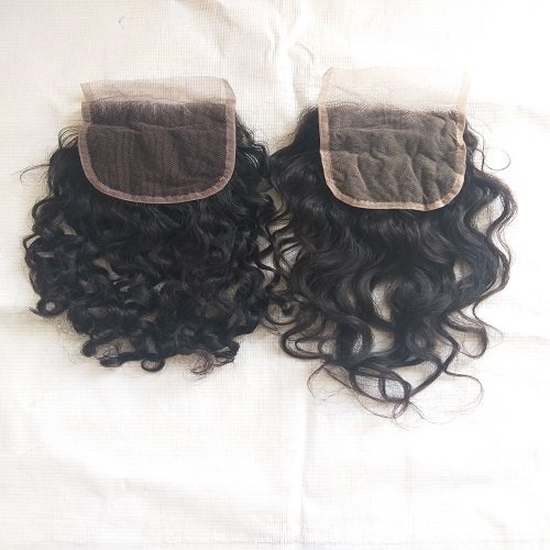 Wholesale Raw Virgin Funmi Human Hair Super Double Drawn Hair Extensions Closures Frontals