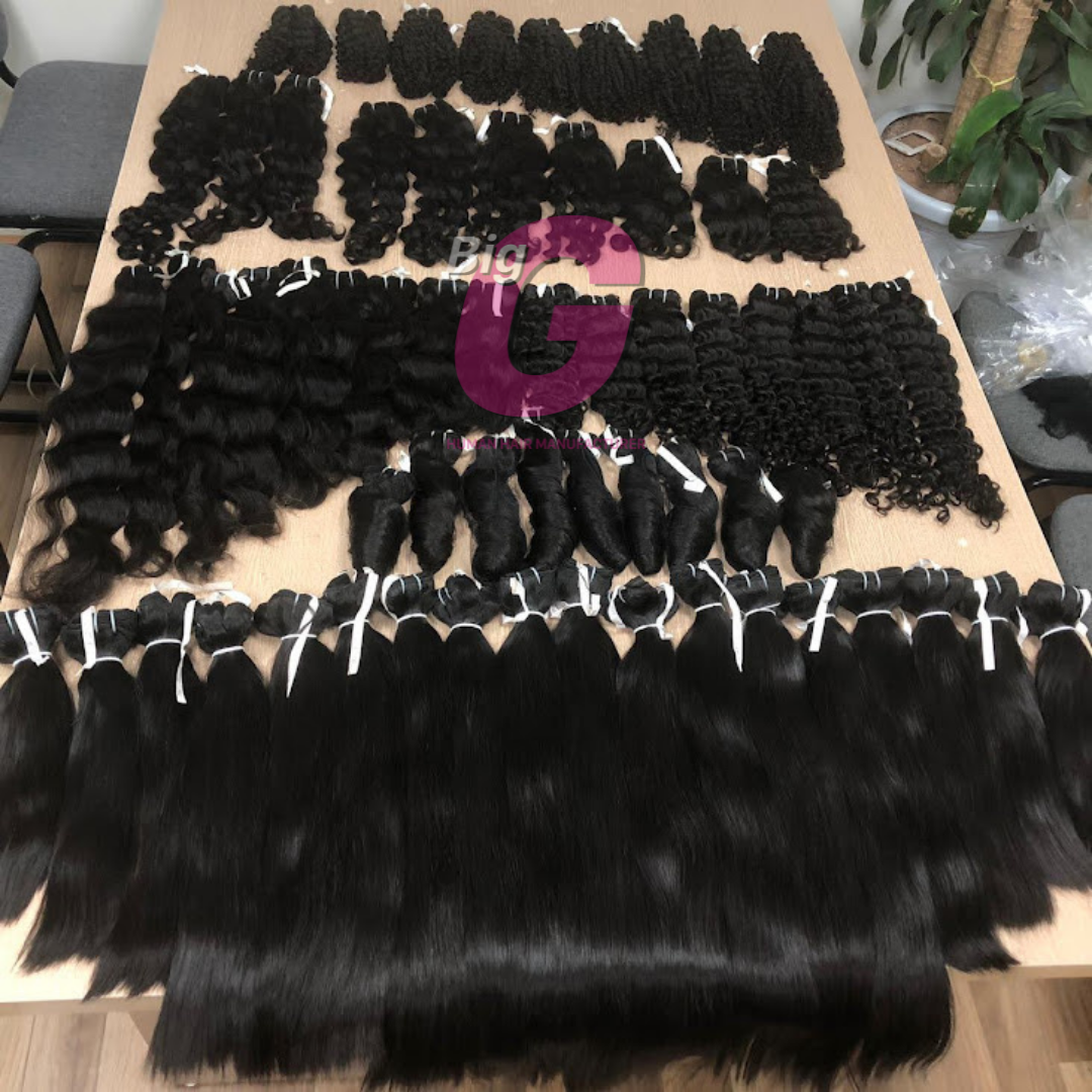 Wholesale Vietnam Wavy human hair bundles remy virginhair vendors cuticle aligned hair high quality only