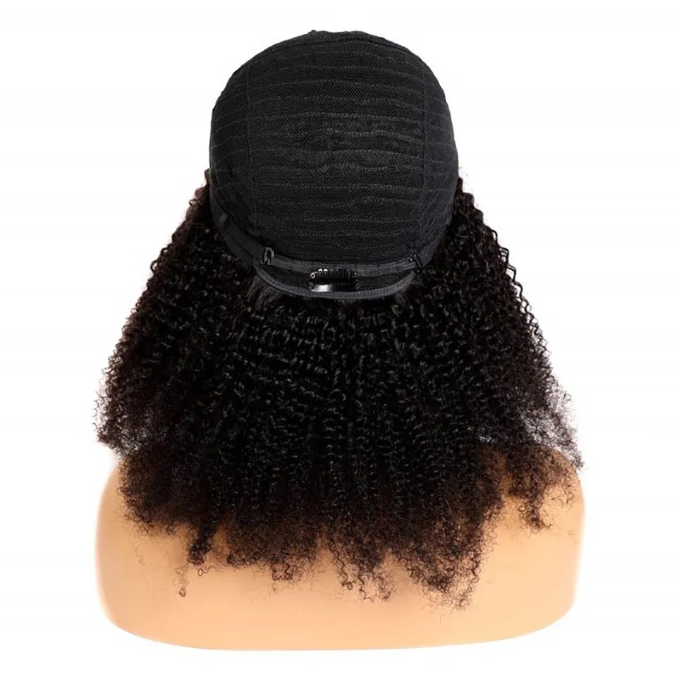 100% Brazilian Human Hair V Part Human Hair Wig No Leave Out Afor Kinky Curly Wigs For Women