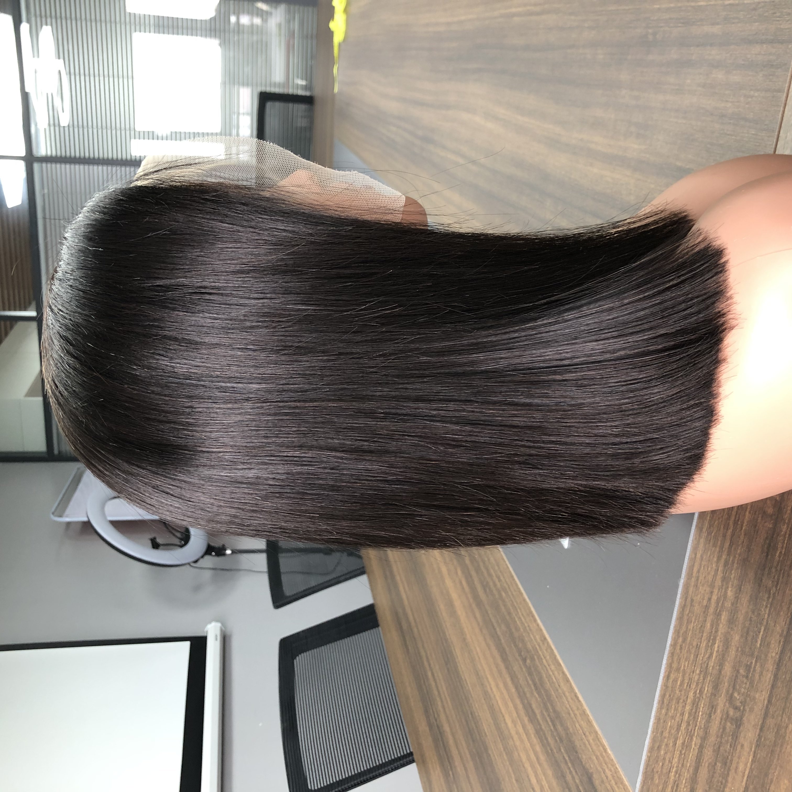 Wholesale Glueless Short Wigs Human Hair Lace Front 13*4 Pre Plucked HD Transparent Raw Indian Hair Bob Wig