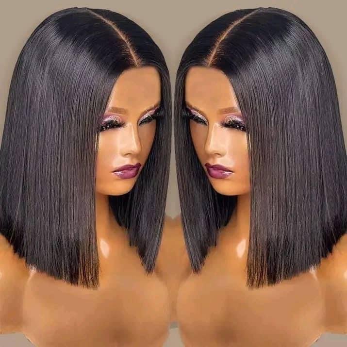 Wholesale Glueless Short Wigs Human Hair Lace Front 13*4 Pre Plucked HD Transparent Raw Indian Hair Bob Wig