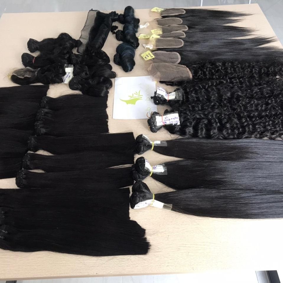 High Quality Wholesale 22 Inch Straight Virgin Remy Human Weft Hair Extension Vietnamese Bamboo Hair Hot Trend Color genius weft